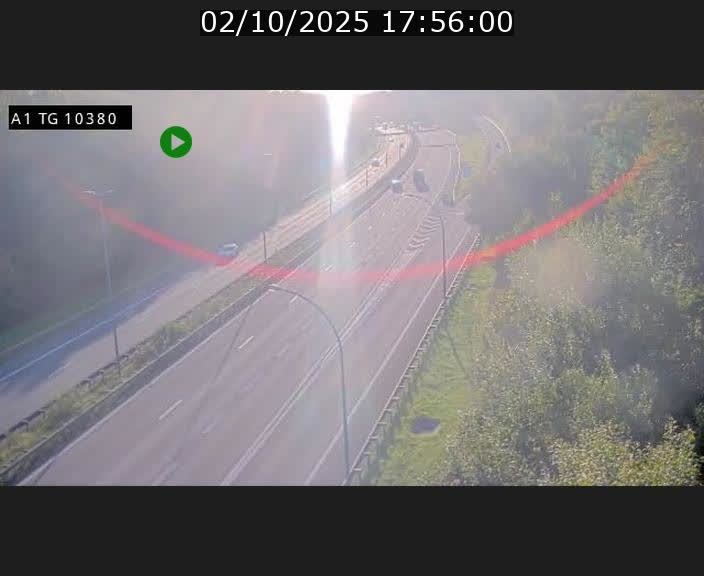 Traffic live webcam Luxembourg Senningerberg - A1 direction Luxembourg Kirchberg - BK 10.3