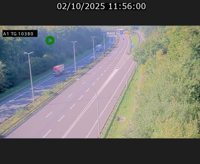 Traffic live webcam Luxembourg Senningerberg - A1 direction Luxembourg Kirchberg - BK 10.3