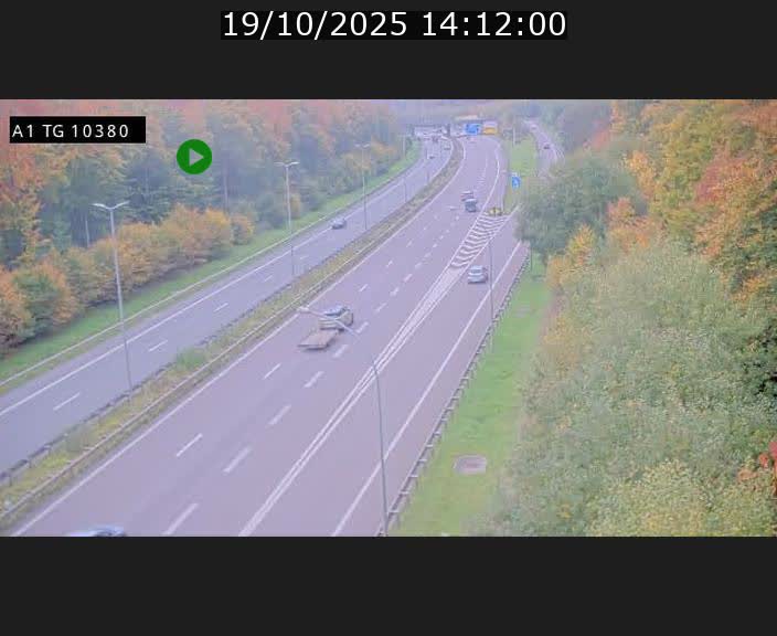 Traffic live webcam Luxembourg Senningerberg - A1 direction Luxembourg Kirchberg - BK 10.3