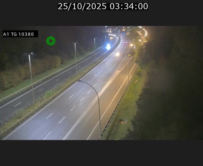 Traffic live webcam Luxembourg Senningerberg - A1 direction Luxembourg Kirchberg - BK 10.3