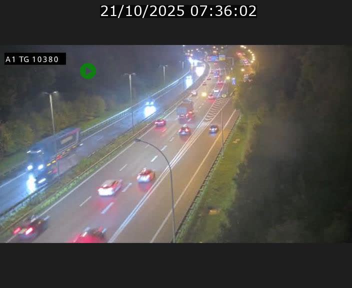 Traffic live webcam Luxembourg Senningerberg - A1 direction Luxembourg Kirchberg - BK 10.3