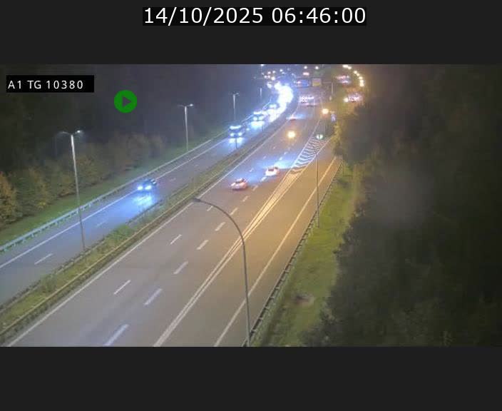 Traffic live webcam Luxembourg Senningerberg - A1 direction Luxembourg Kirchberg - BK 10.3