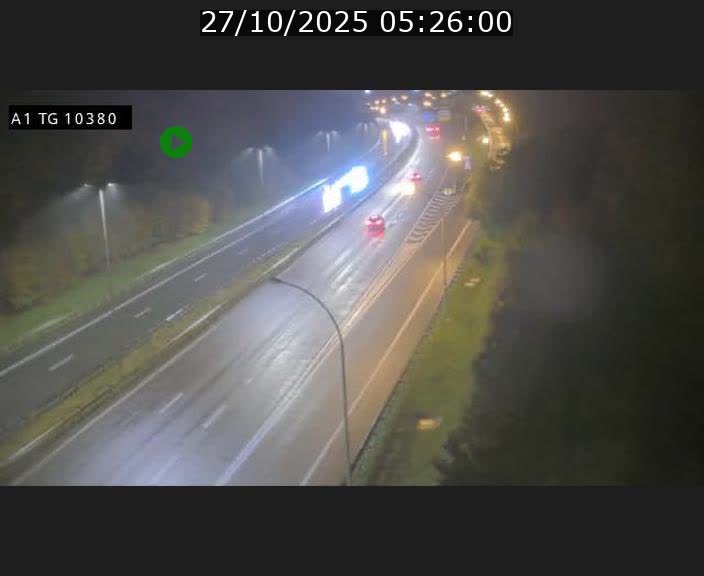 Traffic live webcam Luxembourg Senningerberg - A1 direction Luxembourg Kirchberg - BK 10.3