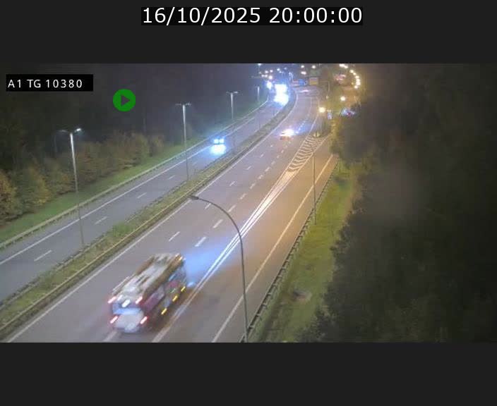 Traffic live webcam Luxembourg Senningerberg - A1 direction Luxembourg Kirchberg - BK 10.3