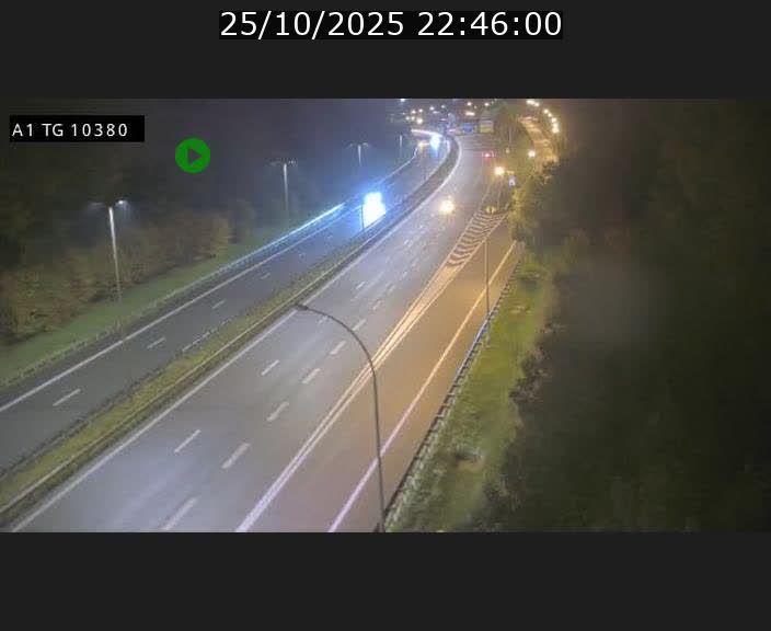 Traffic live webcam Luxembourg Senningerberg - A1 direction Luxembourg Kirchberg - BK 10.3