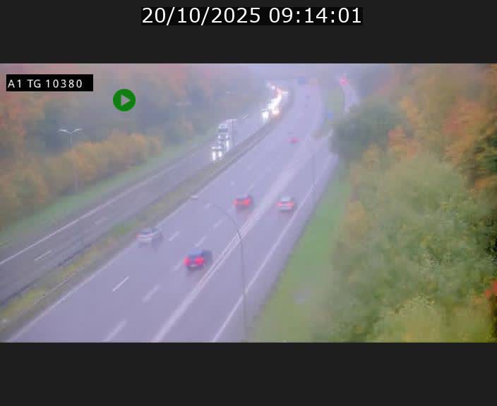 Traffic live webcam Luxembourg Senningerberg - A1 direction Luxembourg Kirchberg - BK 10.3