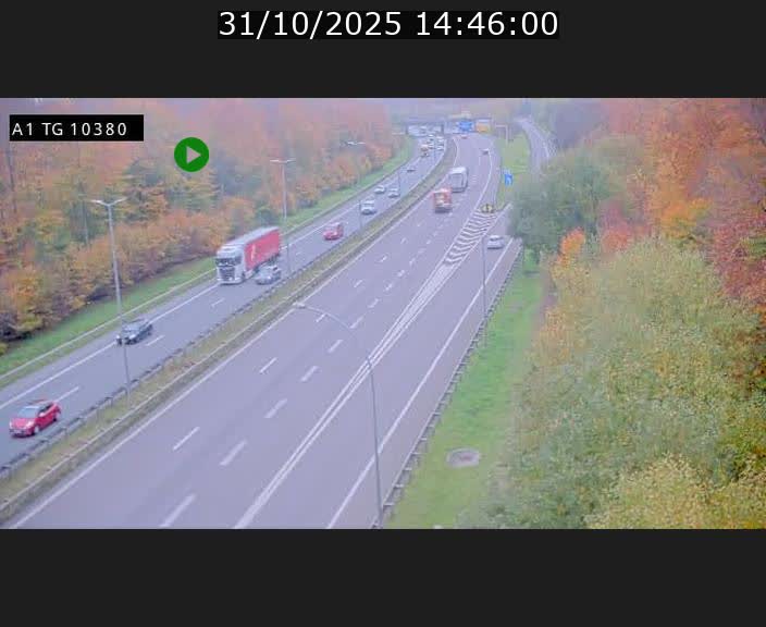 Traffic live webcam Luxembourg Senningerberg - A1 direction Luxembourg Kirchberg - BK 10.3
