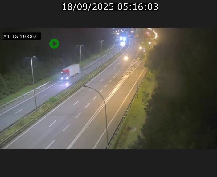 Traffic live webcam Luxembourg Senningerberg - A1 direction Luxembourg Kirchberg - BK 10.3
