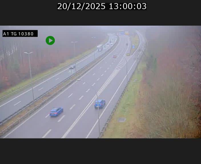 Traffic live webcam Luxembourg Senningerberg - A1 direction Luxembourg Kirchberg - BK 10.3
