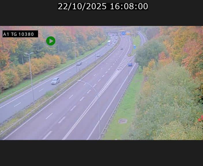 Traffic live webcam Luxembourg Senningerberg - A1 direction Luxembourg Kirchberg - BK 10.3