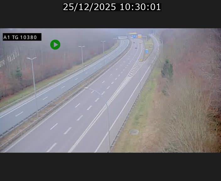 Traffic live webcam Luxembourg Senningerberg - A1 direction Luxembourg Kirchberg - BK 10.3