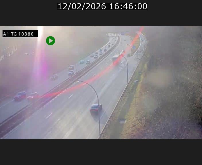 <h2>Traffic live webcam Luxembourg Senningerberg - A1 direction Luxembourg Kirchberg - BK 10.3</h2>