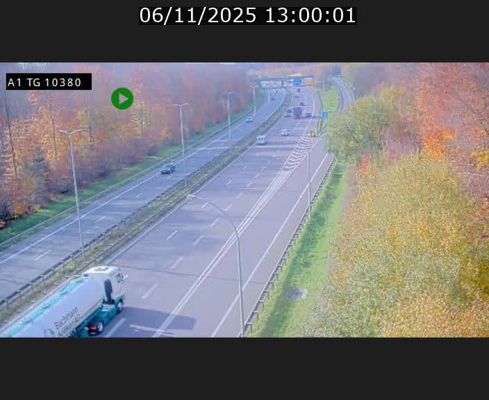 Traffic live webcam Luxembourg Senningerberg - A1 direction Luxembourg Kirchberg - BK 10.3