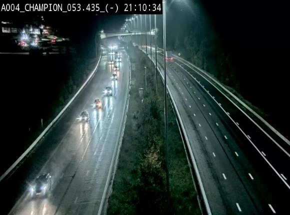 <h2>Webcam E411 à Champion, à proximité de Namur. Vue orientée vers Bruxelles</h2>