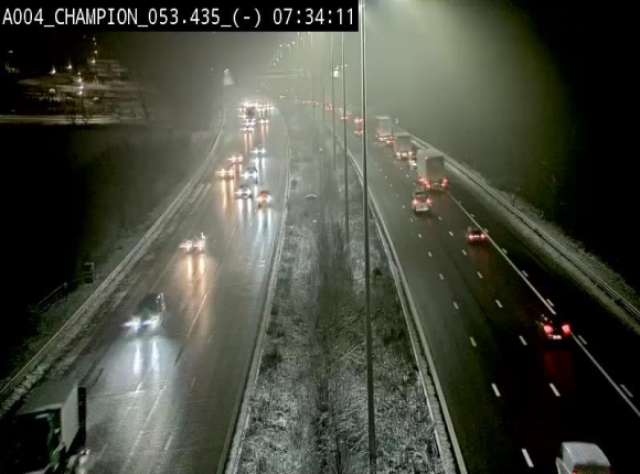 <h2>Webcam E411 à Champion, à proximité de Namur. Vue orientée vers Bruxelles</h2>