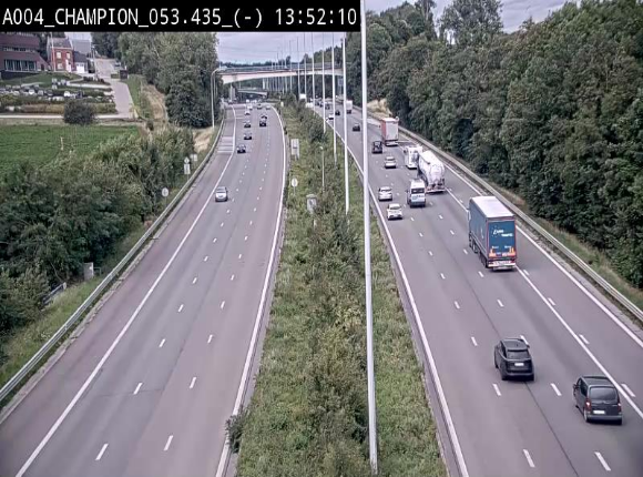 <h2>Webcam E411 à Champion, à proximité de Namur. Vue orientée vers Bruxelles</h2>