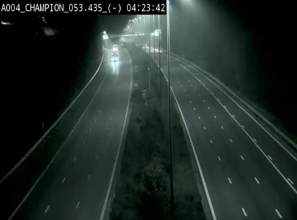 <h2>Webcam E411 à Champion, à proximité de Namur. Vue orientée vers Bruxelles</h2>