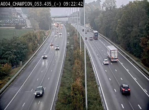 <h2>Webcam E411 à Champion, à proximité de Namur. Vue orientée vers Bruxelles</h2>