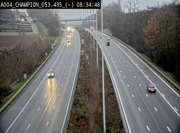 <h2>Webcam E411 à Champion, à proximité de Namur. Vue orientée vers Bruxelles</h2>