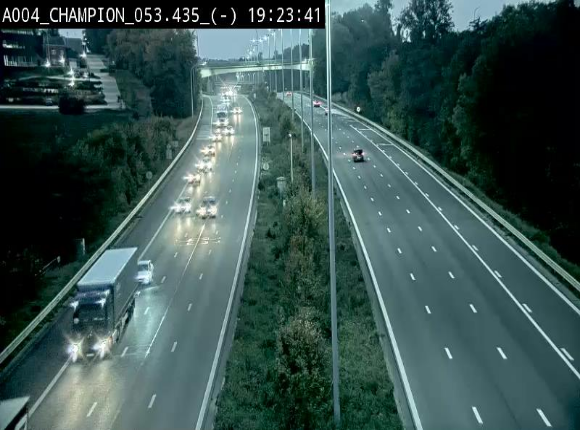 <h2>Webcam E411 à Champion, à proximité de Namur. Vue orientée vers Bruxelles</h2>