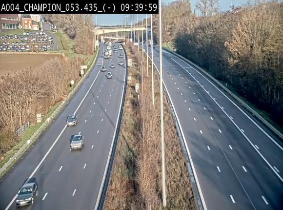 <h2>Webcam E411 à Champion, à proximité de Namur. Vue orientée vers Bruxelles</h2>