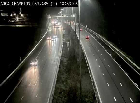 <h2>Webcam E411 à Champion, à proximité de Namur. Vue orientée vers Bruxelles</h2>