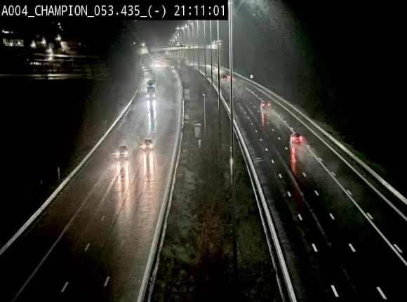 <h2>Webcam E411 à Champion, à proximité de Namur. Vue orientée vers Bruxelles</h2>