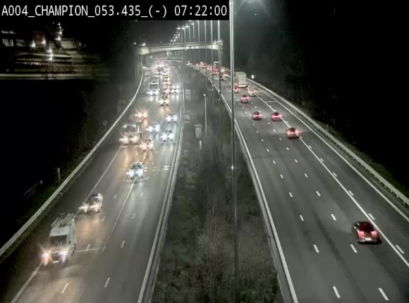 <h2>Webcam E411 à Champion, à proximité de Namur. Vue orientée vers Bruxelles</h2>