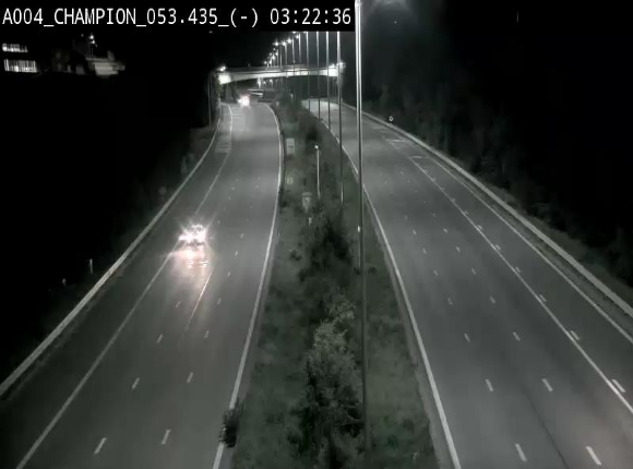 <h2>Webcam E411 à Champion, à proximité de Namur. Vue orientée vers Bruxelles</h2>