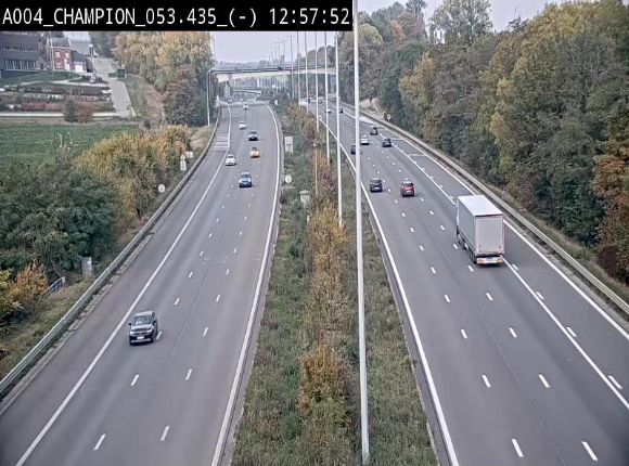 <h2>Webcam E411 à Champion, à proximité de Namur. Vue orientée vers Bruxelles</h2>