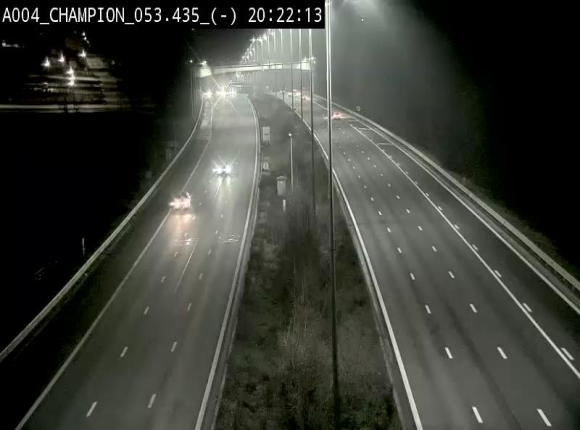 <h2>Webcam E411 à Champion, à proximité de Namur. Vue orientée vers Bruxelles</h2>
