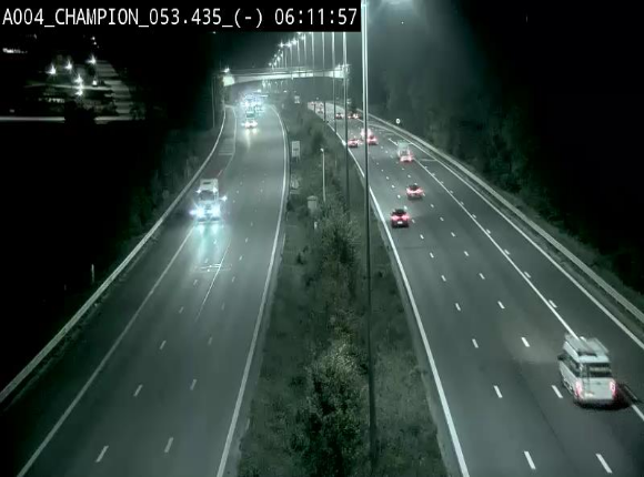 <h2>Webcam E411 à Champion, à proximité de Namur. Vue orientée vers Bruxelles</h2>