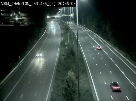 <h2>Webcam E411 à Champion, à proximité de Namur. Vue orientée vers Bruxelles</h2>