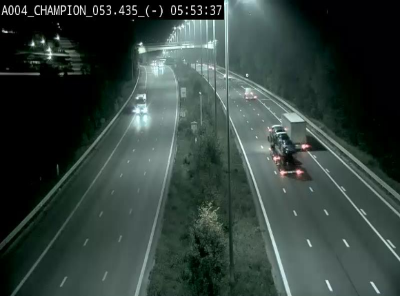 <h2>Webcam E411 à Champion, à proximité de Namur. Vue orientée vers Bruxelles</h2>