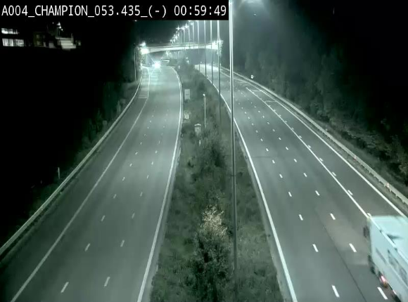 <h2>Webcam E411 à Champion, à proximité de Namur. Vue orientée vers Bruxelles</h2>