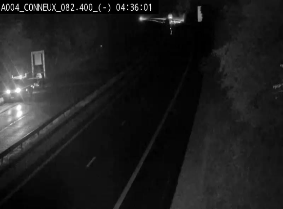 <h2>Webcam sur l'E411 avant les sorties 20 menant à Ciney, Dinant et Achêne. Vue orientée vers Namur</h2>