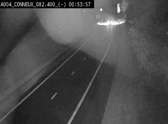 <h2>Webcam sur l'E411 avant les sorties 20 menant à Ciney, Dinant et Achêne. Vue orientée vers Namur</h2>