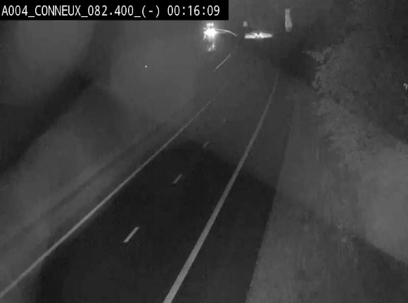 <h2>Webcam sur l'E411 avant les sorties 20 menant à Ciney, Dinant et Achêne. Vue orientée vers Namur</h2>