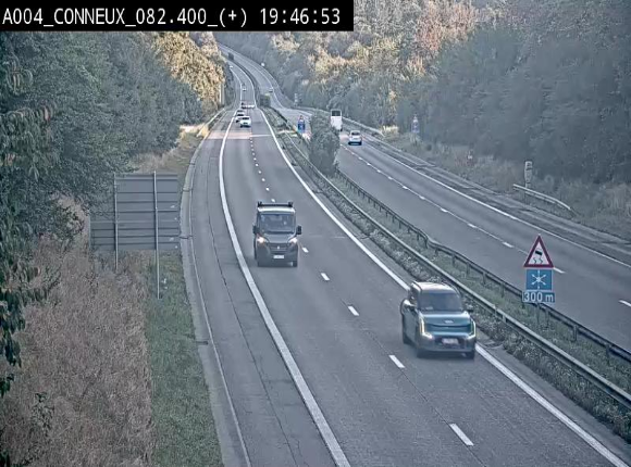 <h2>Webcam à hauteur de Conneux sur l'E411 en direction du sud de la Belgique</h2>