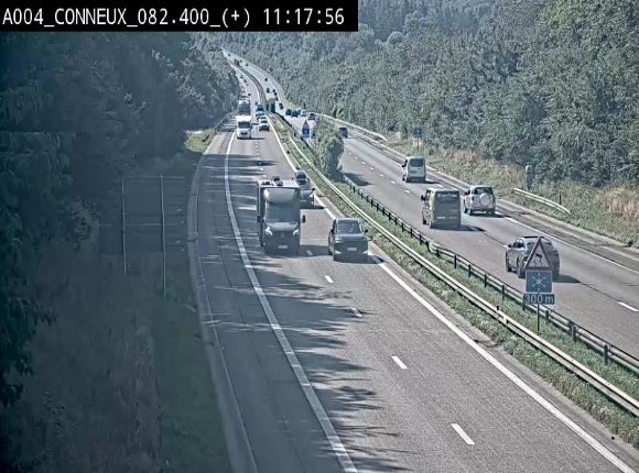 <h2>Webcam à hauteur de Conneux sur l'E411 en direction du sud de la Belgique</h2>