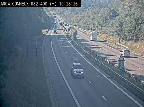 <h2>Webcam à hauteur de Conneux sur l'E411 en direction du sud de la Belgique</h2>