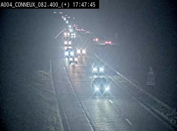 Webcam à hauteur de Conneux sur l'E411 en direction du sud de la Belgique