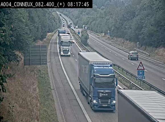 <h2>Webcam à hauteur de Conneux sur l'E411 en direction du sud de la Belgique</h2>