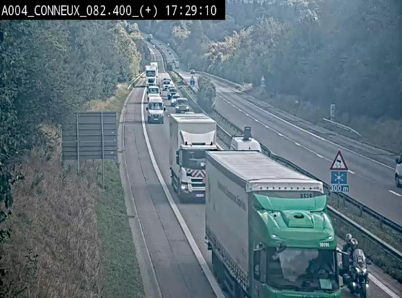 <h2>Webcam à hauteur de Conneux sur l'E411 en direction du sud de la Belgique</h2>