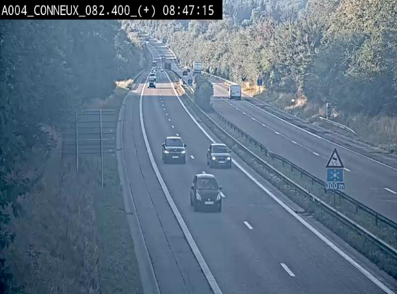 <h2>Webcam à hauteur de Conneux sur l'E411 en direction du sud de la Belgique</h2>