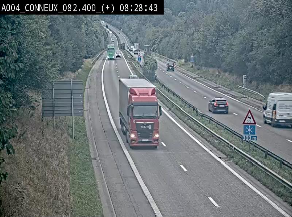 <h2>Webcam à hauteur de Conneux sur l'E411 en direction du sud de la Belgique</h2>