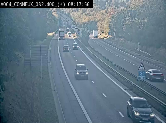 Webcam à hauteur de Conneux sur l'E411 en direction du sud de la Belgique