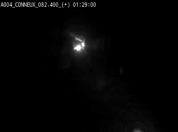 Webcam à hauteur de Conneux sur l'E411 en direction du sud de la Belgique