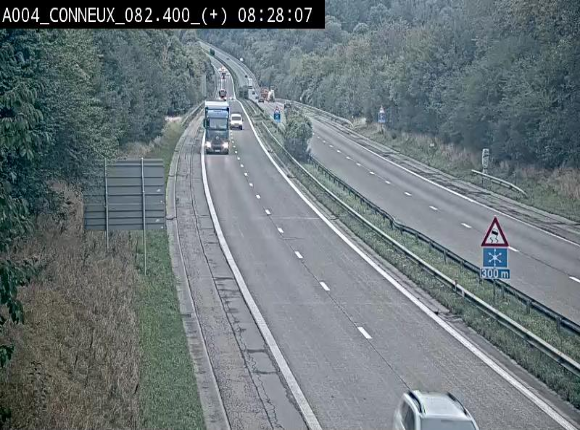 <h2>Webcam à hauteur de Conneux sur l'E411 en direction du sud de la Belgique</h2>