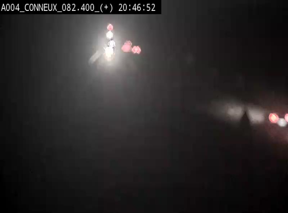 Webcam à hauteur de Conneux sur l'E411 en direction du sud de la Belgique
